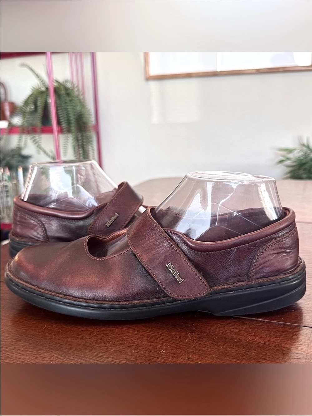 Joseph Seibel Brown Leather Mary Jane Shoes | Women's Size EU 40 US 9-9.5